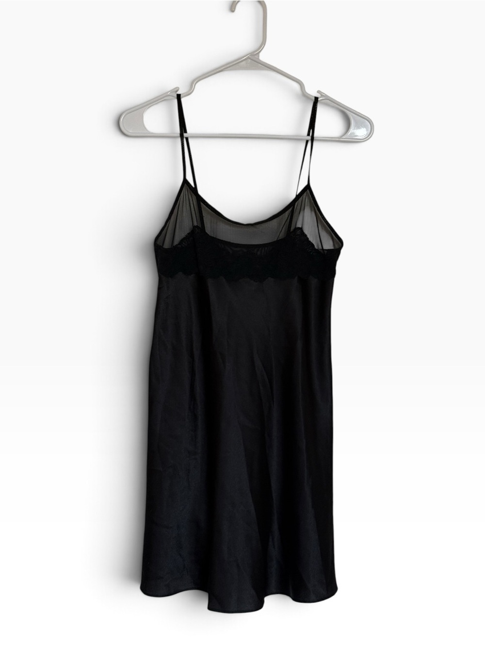 Vintage Y2K 2000s Valentino Intimo Black Lace Sheer Slip Dress Lingerie | S / M